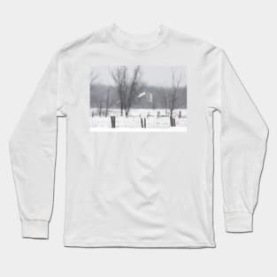 A snowy Snowy - Snowy Owl Long Sleeve T-Shirt